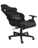 Beliani Krzesło biurowe WARRIOR czarne regulowane ergonomiczne gamingowe