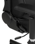 Beliani Krzesło biurowe WARRIOR czarne regulowane ergonomiczne gamingowe
