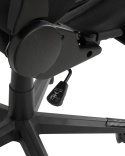 Beliani Krzesło biurowe WARRIOR czarne regulowane ergonomiczne gamingowe