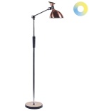 Beliani Lampa Podłogowa LED ANDROMEDA Miedziana ze Ściemniaczem