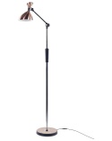 Beliani Lampa Podłogowa LED ANDROMEDA Miedziana ze Ściemniaczem