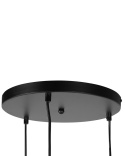 Beliani Lampa wisząca LADON 3-punktowa Szklana Przezroczysta ze złotym mocowaniem