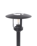Beliani Lampa zewnętrzna słupek TIZU czarna – lampa ogrodowa na słupku