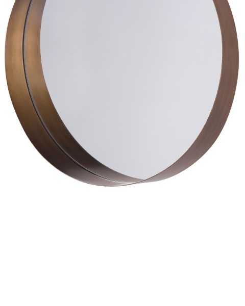 Beliani Lustro Ścienne PINEY 40 cm Miedziane Okrągłe Beliani Lustro Ścienne PINEY 40 cm Miedziane Okrągłe