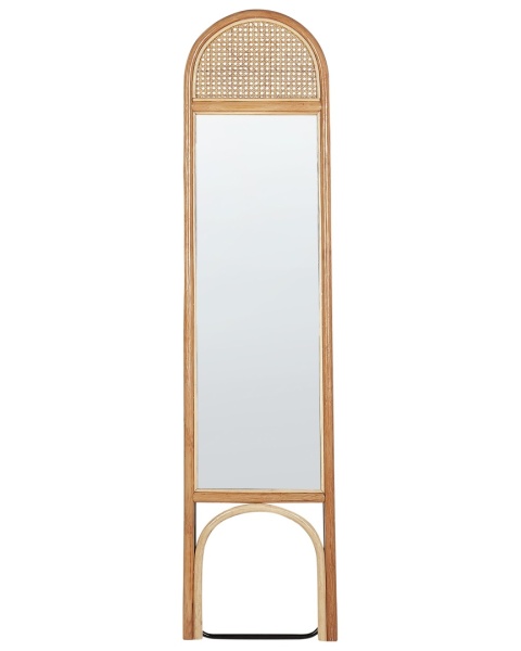 Beliani Lustro Stojące BRUSSEY 170 cm Rattan Naturalny Beliani Lustro Stojące BRUSSEY 170 cm Rattan Naturalny