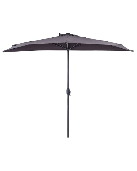 Beliani Parasol Półokrągły GALATI 270 cm Szary
