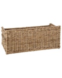 Beliani Półka Ścienna z Uchwytem na Kieliszki SAHAB Rattan Naturalny 47 cm
