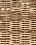 Beliani Półka Ścienna z Uchwytem na Kieliszki SAHAB Rattan Naturalny 47 cm