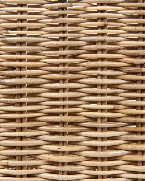Beliani Półka Ścienna z Uchwytem na Kieliszki SAHAB Rattan Naturalny 47 cm Beliani Półka Ścienna z Uchwytem na Kieliszki SAHAB Rattan Naturalny 47 cm