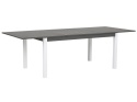Beliani Stół ogrodowy rozkładany PANCOLE 168/248 x 100 cm szary aluminium