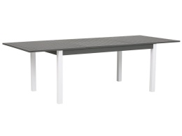 Beliani Stół ogrodowy rozkładany PANCOLE 168/248 x 100 cm szary aluminium