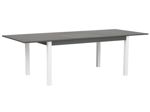 Beliani Stół ogrodowy rozkładany PANCOLE 168/248 x 100 cm szary aluminium Beliani Stół ogrodowy rozkładany PANCOLE 168/248 x 100 cm szary aluminium