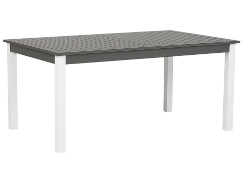 Beliani Stół ogrodowy rozkładany PANCOLE 168/248 x 100 cm szary aluminium Beliani Stół ogrodowy rozkładany PANCOLE 168/248 x 100 cm szary aluminium