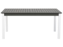 Beliani Stół ogrodowy rozkładany PANCOLE 168/248 x 100 cm szary aluminium
