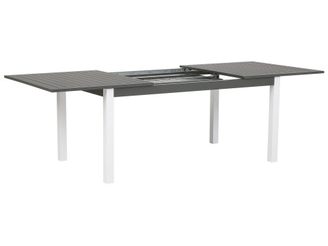 Beliani Stół ogrodowy rozkładany PANCOLE 168/248 x 100 cm szary aluminium Beliani Stół ogrodowy rozkładany PANCOLE 168/248 x 100 cm szary aluminium