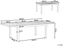 Beliani Stół ogrodowy rozkładany PANCOLE 168/248 x 100 cm szary aluminium