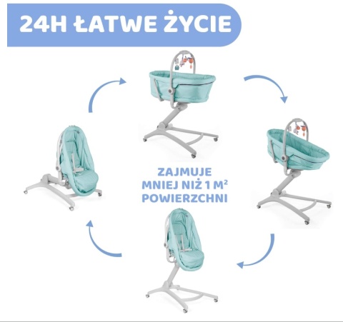 Chicco Baby Hug 4 w 1 Wielofunkcyjny Fotelik/Leżaczek/Łóżeczko/Krzesełko Kolor AQUARELLE Chicco Baby Hug 4 w 1 Wielofunkcyjny Fotelik/Leżaczek/Łóżeczko/Krzesełko Kolor AQUARELLE