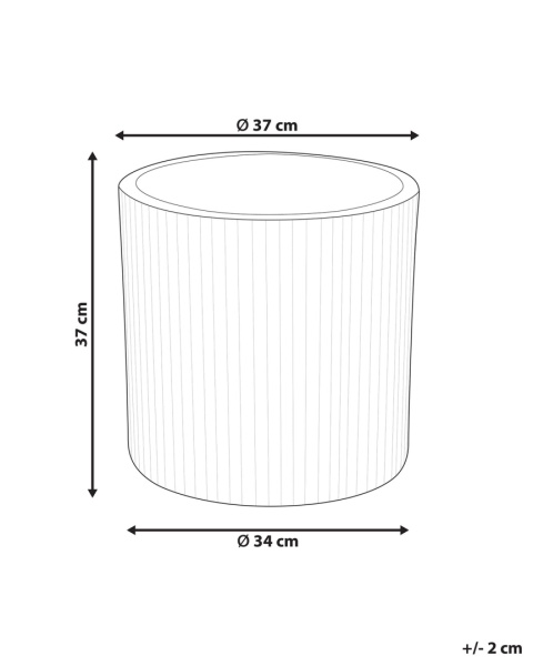 Donica OREOI, Okrągła, 37 cm, Off-White – Zewnętrzna Donica z Otworem Drenażowym Donica OREOI, Okrągła, 37 cm, Off-White – Zewnętrzna Donica z Otworem Drenażowym