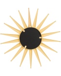 Lustro ścienne beliani PERELLI – metalowe, złote, 60 × 60 cm, dekoracyjne lustro w stylu sunburst