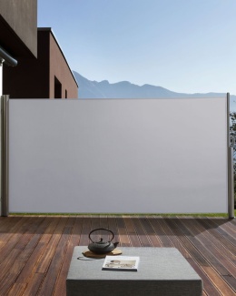 Markiza Boczna Beliani DORIO 180x300 cm, Jasnoszara
