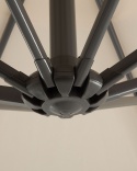 Parasolka ogrodowa Cantilever RAVENNA 300 cm, Beżowa – Mechanizm korbkowy, Obrót 360°