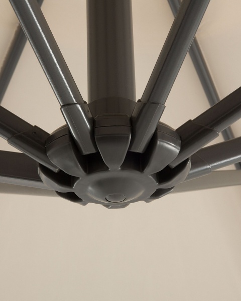 Parasolka ogrodowa Cantilever RAVENNA 300 cm, Beżowa – Mechanizm korbkowy, Obrót 360° Parasolka ogrodowa Cantilever RAVENNA 300 cm, Beżowa – Mechanizm korbkowy, Obrót 360°