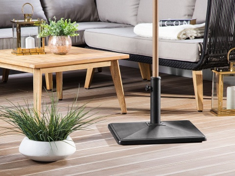 Podstawa do parasola CERVO, Kwadratowa, 25 kg, Czarna – Stabilna i Trwała Podstawa do parasola CERVO, Kwadratowa, 25 kg, Czarna – Stabilna i Trwała