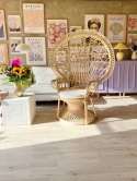 Fotel paw EMMANUELLE rattanowy naturalny | Beliani
