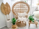 Fotel paw EMMANUELLE rattanowy naturalny | Beliani