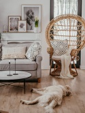 Fotel paw EMMANUELLE rattanowy naturalny | Beliani
