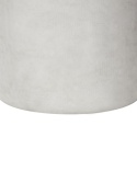 Donica MESSENE 41 cm | Jasnoszara | Okrągła doniczka z włókna ceramicznego