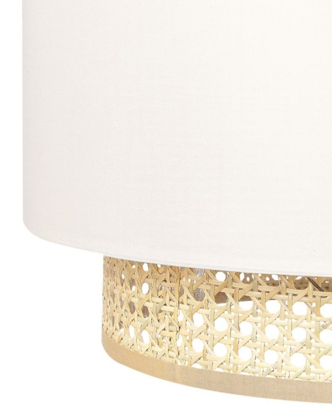 beliani Lampa wisząca YUMURI Rattan Jasnobeżowy z regulowanym kablem beliani Lampa wisząca YUMURI Rattan Jasnobeżowy z regulowanym kablem