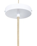 beliani Lampa wisząca YUMURI Rattan Jasnobeżowy z regulowanym kablem