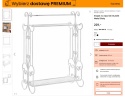 Beliani Stojak na ręczniki GLADIS Biały 60 x 90 cm Metalowy Retro