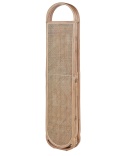 Beliani Parawan CORTONA Jasnobrązowy – 3-Panelowy, Rattanowy, 118 x 180 cm