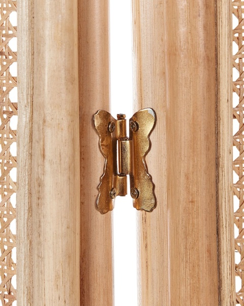 Beliani Parawan CORTONA Jasnobrązowy – 3-Panelowy, Rattanowy, 118 x 180 cm Beliani Parawan CORTONA Jasnobrązowy – 3-Panelowy, Rattanowy, 118 x 180 cm