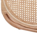 Beliani Parawan CORTONA Jasnobrązowy – 3-Panelowy, Rattanowy, 118 x 180 cm