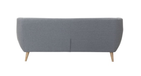 Sofa 3-osobowa Beliani MOTALA, Szara, Styl Retro, Dębowe Nogi Sofa 3-osobowa Beliani MOTALA, Szara, Styl Retro, Dębowe Nogi