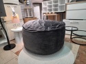Pufa GIGANTO MEMORY, Szary Welur, 100 cm