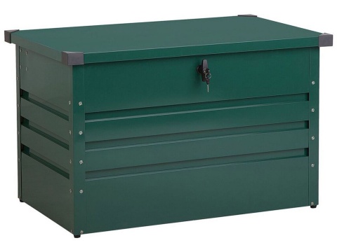 Skrzynia ogrodowa CEBROSA 100x62 cm, Metalowa, Zielona – 300 L, Zamek Skrzynia ogrodowa CEBROSA 100x62 cm, Metalowa, Zielona – 300 L, Zamek