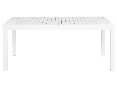 Stół ogrodowy rozkładany biały SKALOMA 180–240 x 90 cm Stół ogrodowy rozkładany biały SKALOMA 180–240 x 90 cm