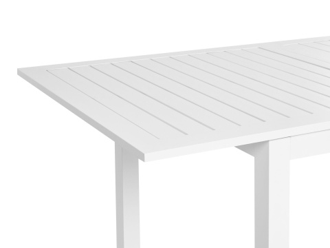Stół ogrodowy rozkładany biały SKALOMA 180–240 x 90 cm Stół ogrodowy rozkładany biały SKALOMA 180–240 x 90 cm