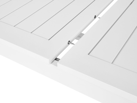 Stół ogrodowy rozkładany biały SKALOMA 180–240 x 90 cm Stół ogrodowy rozkładany biały SKALOMA 180–240 x 90 cm