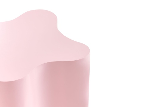 Stolik Boczny Beliani SAKAMI, Różowy Pastelowy, Nowoczesny Design Stolik Boczny Beliani SAKAMI, Różowy Pastelowy, Nowoczesny Design