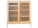 Szafka na buty MIDWOOD, Bamboo, Jasne Drewno – 2 Przesuwane Drzwi, Stylowe Wykończenie