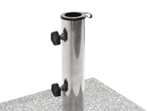 Baza Podstawka pod Parasol Ogrodowy Beliani CERZETO 30 kg Kwadratowa Granitowa Szara z Kółkami Baza Podstawka pod Parasol Ogrodowy Beliani CERZETO 30 kg Kwadratowa Granitowa Szara z Kółkami