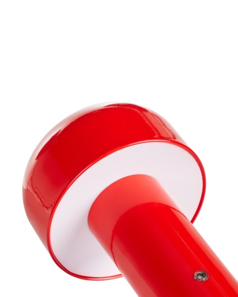 Beliani Bezprzewodowa lampa stołowa LED BESOS czerwona, metalowa, ze ściemniaczem Beliani Bezprzewodowa lampa stołowa LED BESOS czerwona, metalowa, ze ściemniaczem