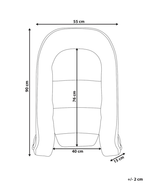 Beliani Kokon niemowlęcy 55 x 90 cm różowy z beżowym EREB Beliani Kokon niemowlęcy 55 x 90 cm różowy z beżowym EREB