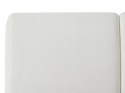 Beliani Łóżko tapicerowane ORVILLE EU King Size 160x200 cm Off-White z ramą drewnianą