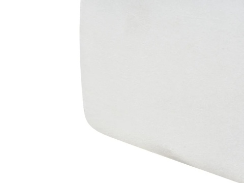 Beliani Łóżko tapicerowane ORVILLE EU King Size 160x200 cm Off-White z ramą drewnianą